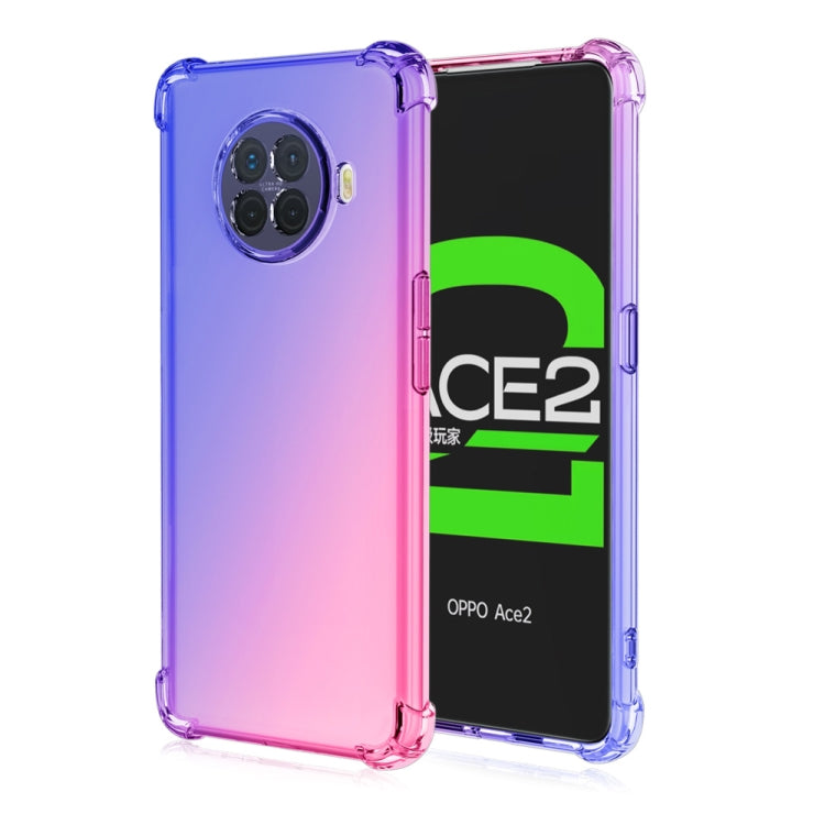For Oppo Ace2 Four-Corner Airbag Shockproof Gradient Color Clear TPU Case