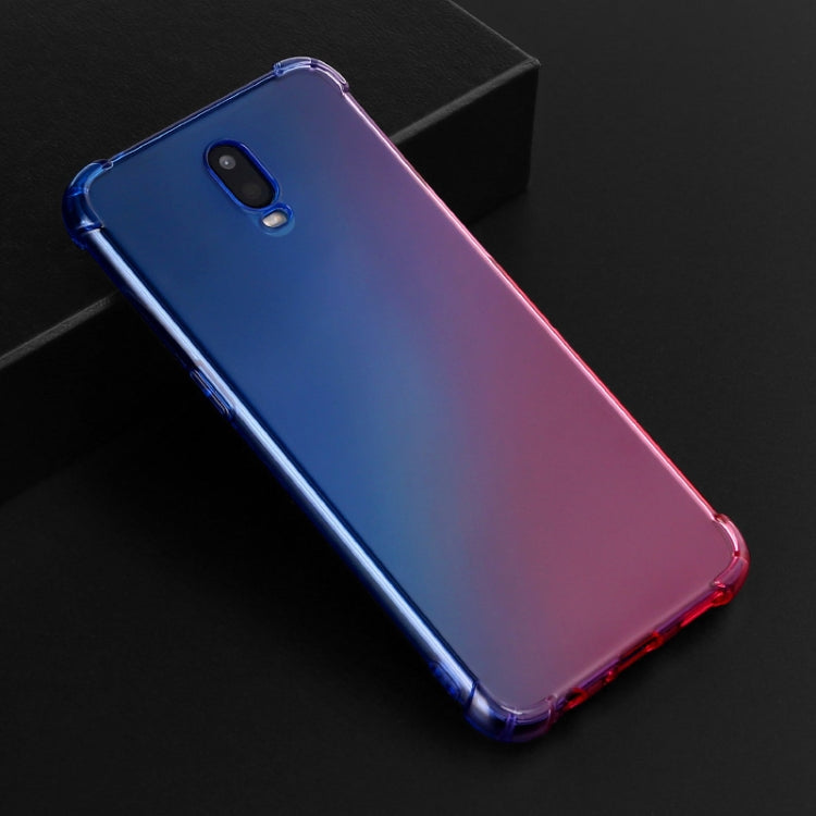 For Oppo R17 Four-Corner Airbag Shockproof Gradient Color Clear TPU Case