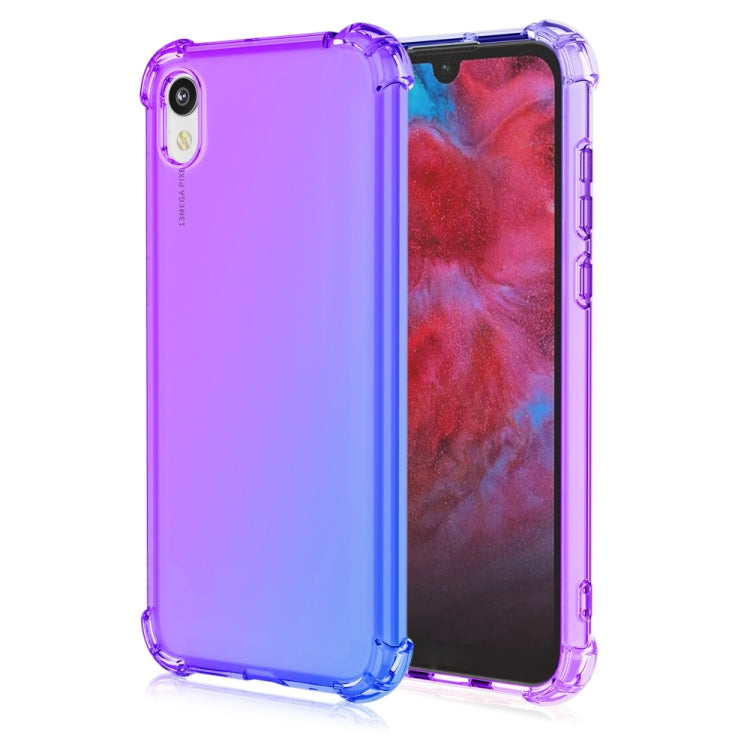For Huawei Honor 8S 2020 Four-Corner Airbag Shockproof Gradient Color TPU Protective Case