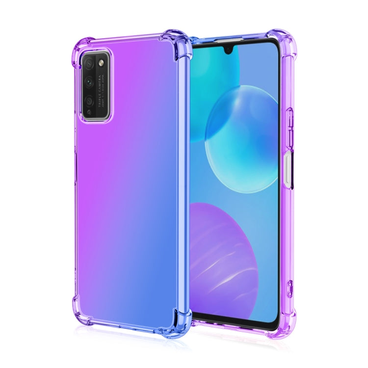 For Huawei Honor 30 Youth Four-Corner Airbag Shockproof Gradient Color TPU Protective Case