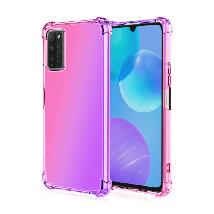 For Huawei Honor 30 Youth Four-Corner Airbag Shockproof Gradient Color TPU Protective Case