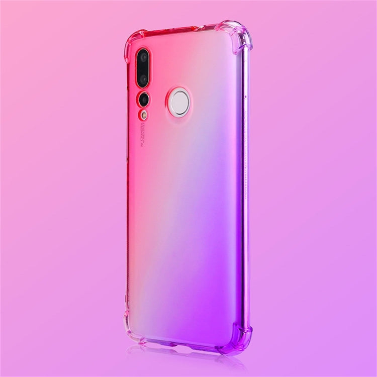 For Huawei nova 4 Four-Corner Airbag Shockproof Gradient Color TPU Protective Case
