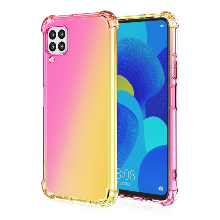 For Huawei nova 6 SE / P40 Lite Four-Corner Airbag Shockproof Gradient Color TPU Protective Case