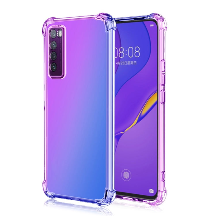 For Huawei nova 7 5G Four-Corner Airbag Shockproof Gradient Color TPU Protective Case