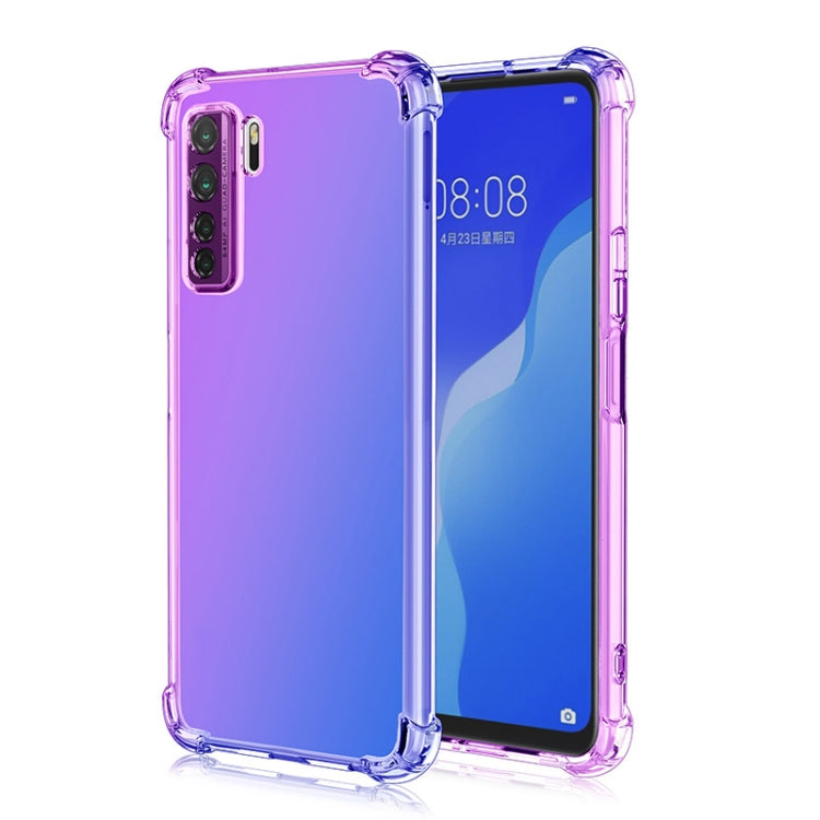 For Huawei nova 7 SE Four-Corner Airbag Shockproof Gradient Color TPU Protective Case