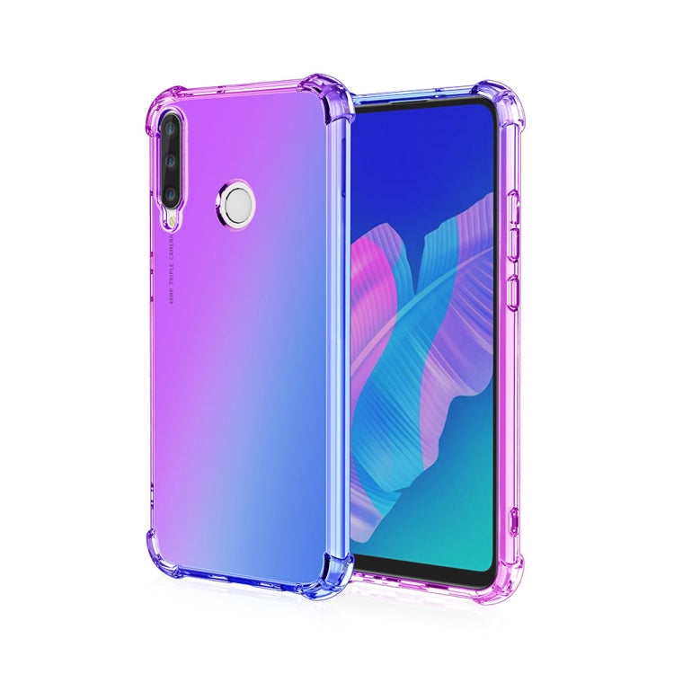 For Huawei P40 Lite E / Y7p Four-Corner Airbag Shockproof Gradient Color TPU Protective Case