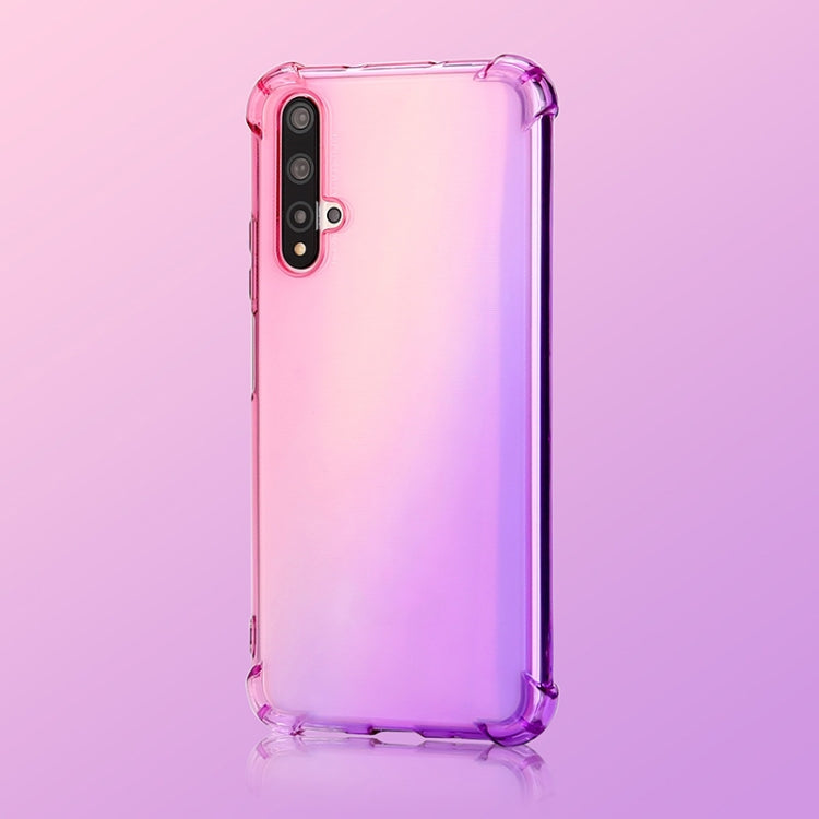 For Huawei Honor 20 Four-Corner Airbag Shockproof Gradient Color TPU Protective Case