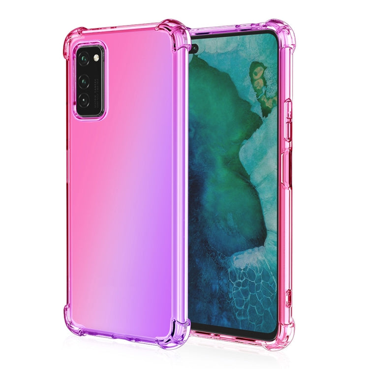 For Huawei Honor V30 Four-Corner Airbag Shockproof Gradient Color TPU Protective Case