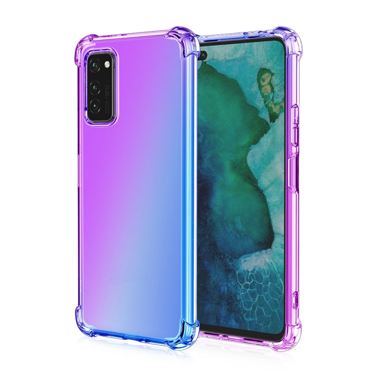 For Huawei Honor V30 Pro Four-Corner Airbag Shockproof Gradient Color TPU Protective Case