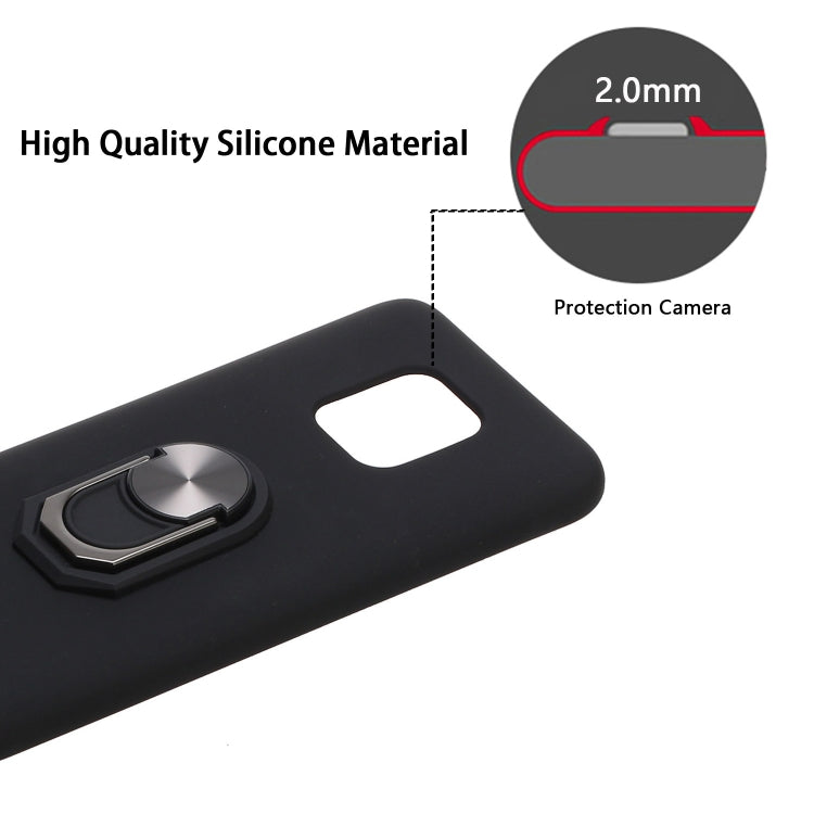 For Xiaomi Redmi 10X 5G / 10X Pro 5G Black Armor PC + TPU Shockproof Protective Case with Ring Holder(Black Red)