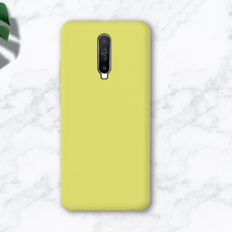 For Xiaomi Redmi K30 Liquid Silicone Coverage Mobile Phone Protective Case