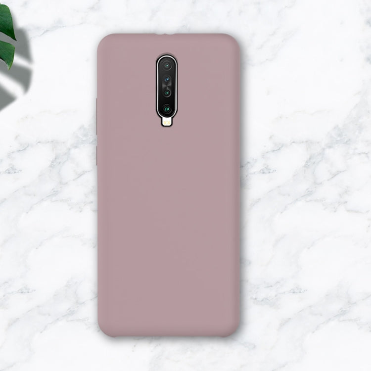 For Xiaomi Redmi K30 Liquid Silicone Coverage Mobile Phone Protective Case