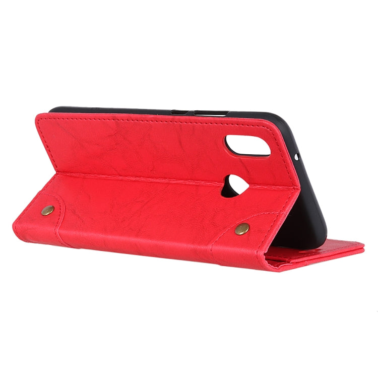 For Vodafone Smart V11 Copper Buckle Retro Crazy Horse Texture Horizontal Flip Leather Case with Holder & Card Slots & Wallet