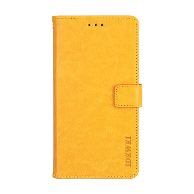 For Xiaomi Mi Note 10 Lite idewei Crazy Horse Texture Horizontal Flip Leather Case with Holder & Card Slots & Wallet