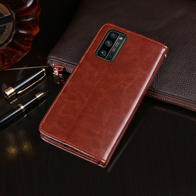 For Huawei Honor 30 Pro+ idewei Crazy Horse Texture Horizontal Flip Leather Case with Holder & Card Slots & Wallet