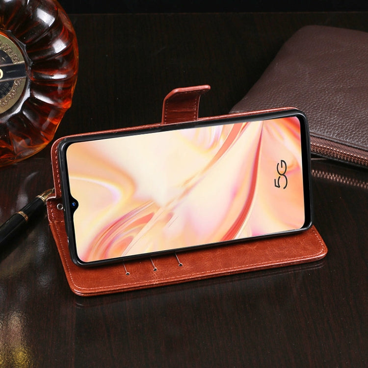 For OPPO Find X2 Lite idewei Crazy Horse Texture Horizontal Flip Leather Case with Holder & Card Slots & Wallet