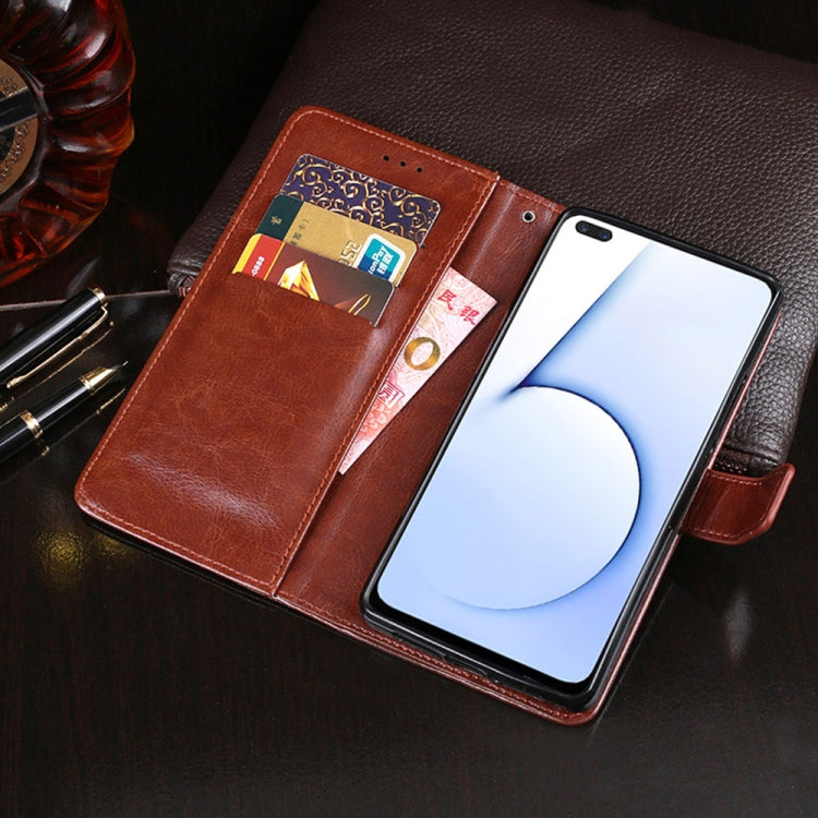 For OPPO Realme X3 idewei Crazy Horse Texture Horizontal Flip Leather Case with Holder & Card Slots & Wallet