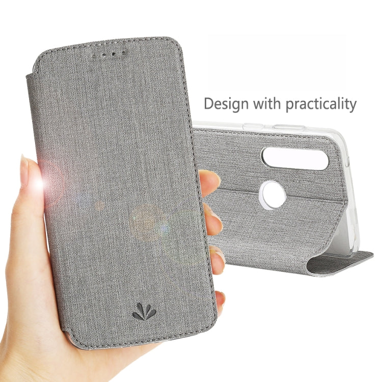 For Motorola Moto G Power ViLi Magnetic Suction Shockproof TPU + PU Horizontal Flip Protective Case with Card Slot & Holder