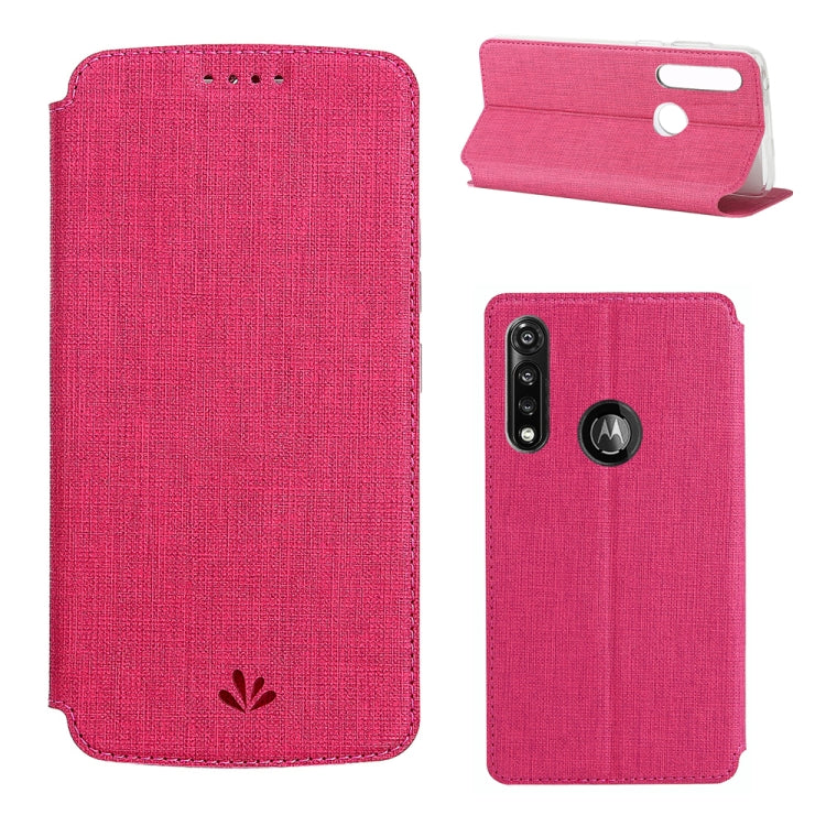 For Motorola Moto G Power ViLi Magnetic Suction Shockproof TPU + PU Horizontal Flip Protective Case with Card Slot & Holder