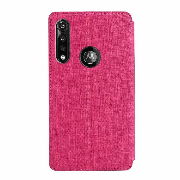For Motorola Moto G Power ViLi Magnetic Suction Shockproof TPU + PU Horizontal Flip Protective Case with Card Slot & Holder