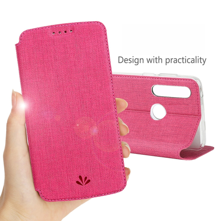 For Motorola Moto G Power ViLi Magnetic Suction Shockproof TPU + PU Horizontal Flip Protective Case with Card Slot & Holder