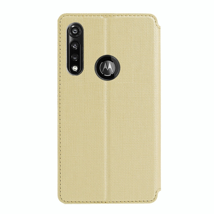For Motorola Moto G Power ViLi Magnetic Suction Shockproof TPU + PU Horizontal Flip Protective Case with Card Slot & Holder