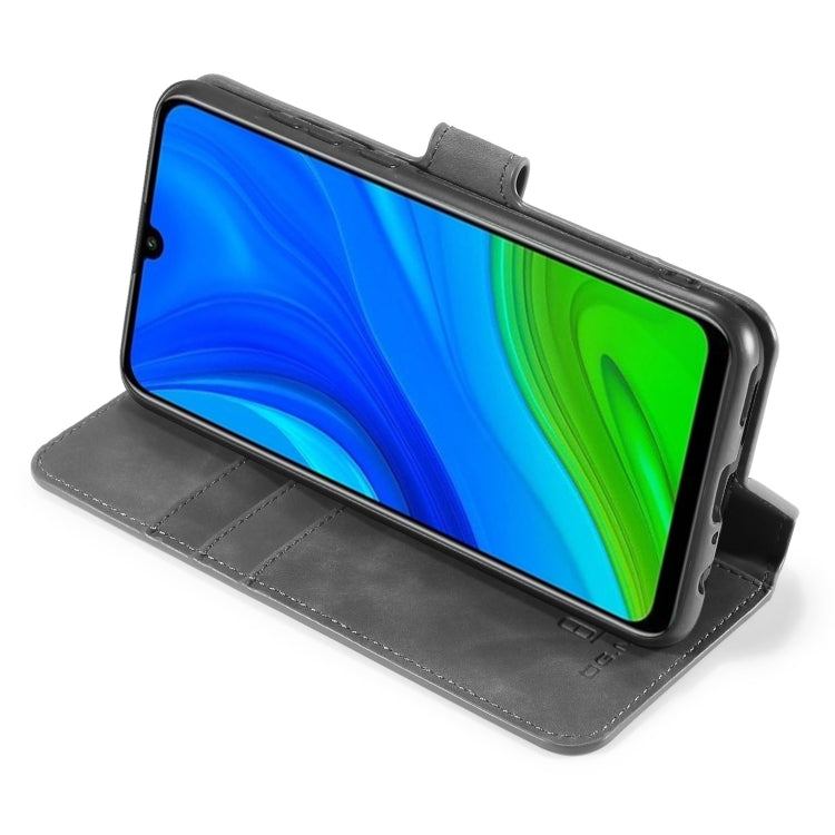 For Huawei P Smart 2020 DG.MING Retro Oil Side Horizontal Flip Case
