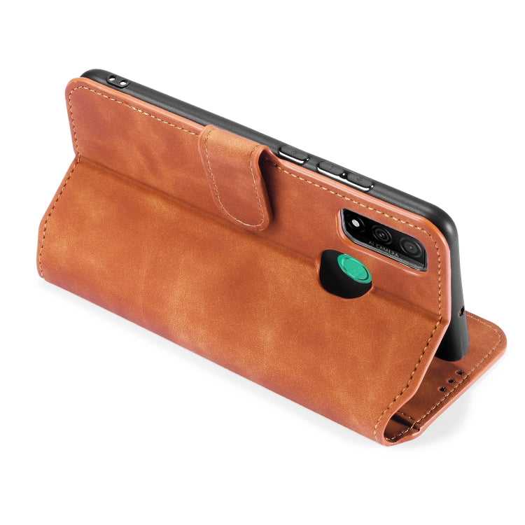 For Huawei P Smart 2020 DG.MING Retro Oil Side Horizontal Flip Case