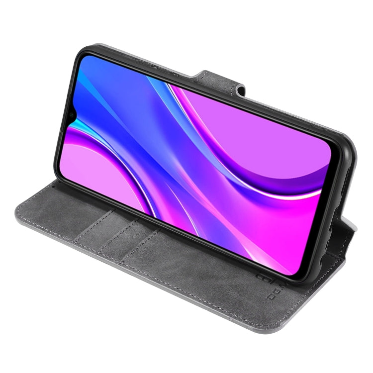 For Xiaomi Redmi 9 DG.MING Retro Oil Side Horizontal Flip Case