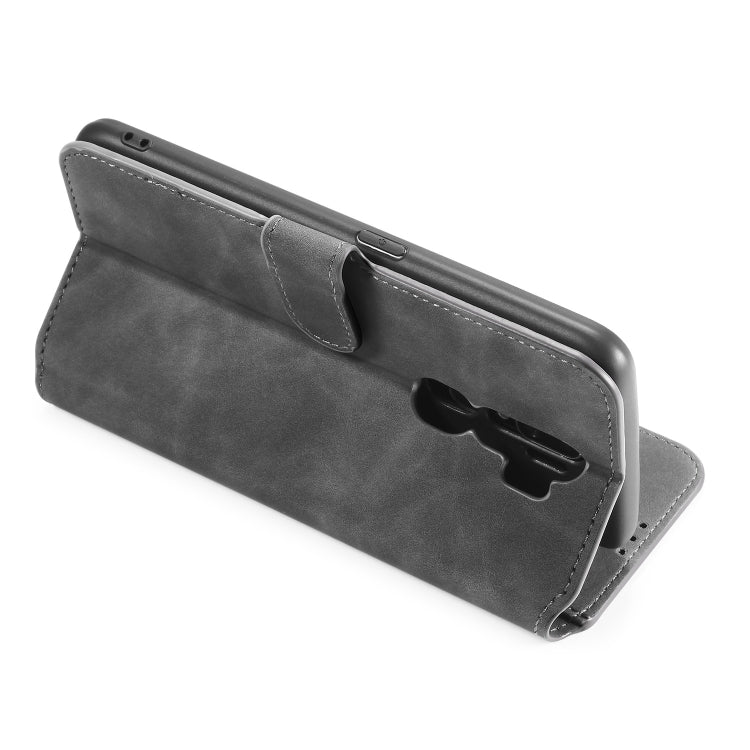 For Xiaomi Redmi 9 DG.MING Retro Oil Side Horizontal Flip Case