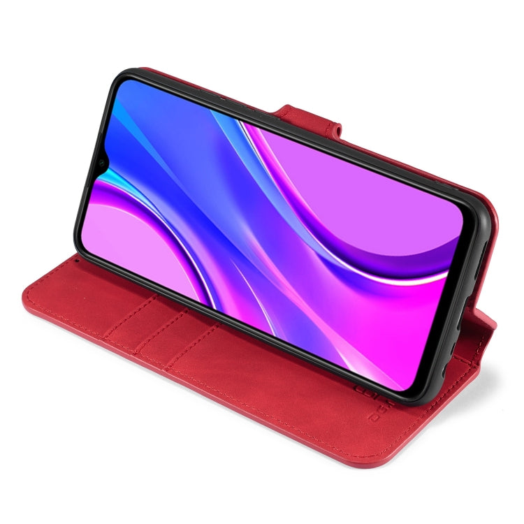 For Xiaomi Redmi 9 DG.MING Retro Oil Side Horizontal Flip Case