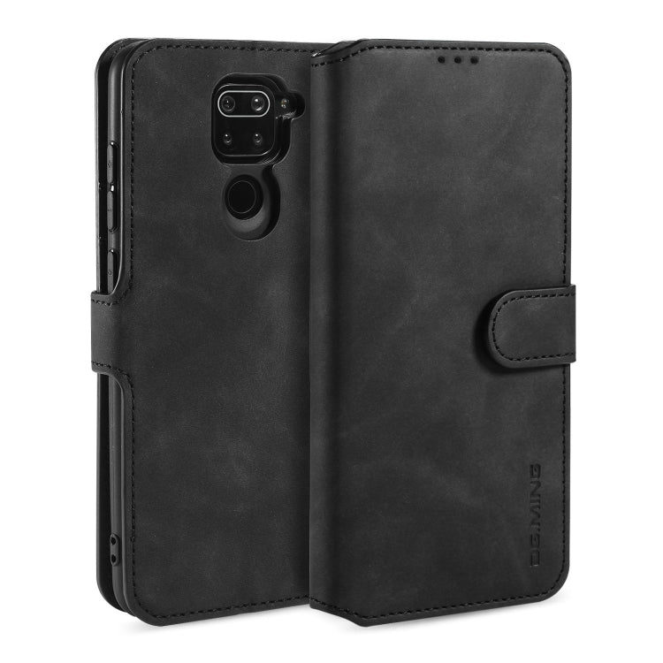 For Xiaomi Redmi 10X 4G / Redmi Note 9 DG.MING Retro Oil Side Horizontal Flip Case
