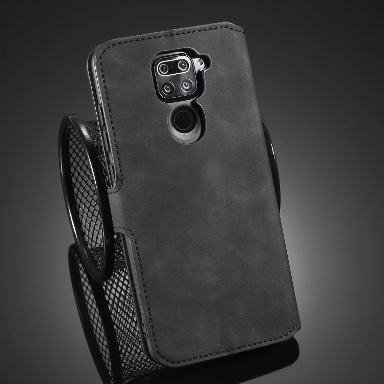 For Xiaomi Redmi 10X 4G / Redmi Note 9 DG.MING Retro Oil Side Horizontal Flip Case