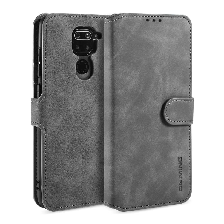 For Xiaomi Redmi 10X 4G / Redmi Note 9 DG.MING Retro Oil Side Horizontal Flip Case