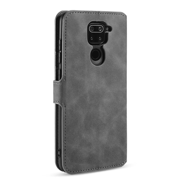 For Xiaomi Redmi 10X 4G / Redmi Note 9 DG.MING Retro Oil Side Horizontal Flip Case