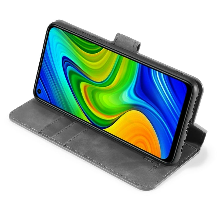 For Xiaomi Redmi 10X 4G / Redmi Note 9 DG.MING Retro Oil Side Horizontal Flip Case