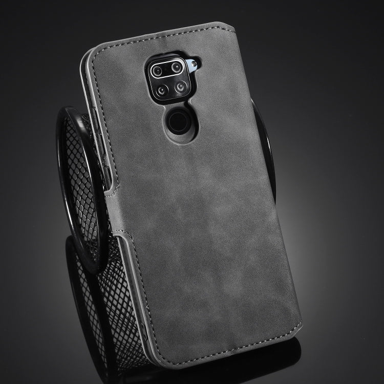 For Xiaomi Redmi 10X 4G / Redmi Note 9 DG.MING Retro Oil Side Horizontal Flip Case