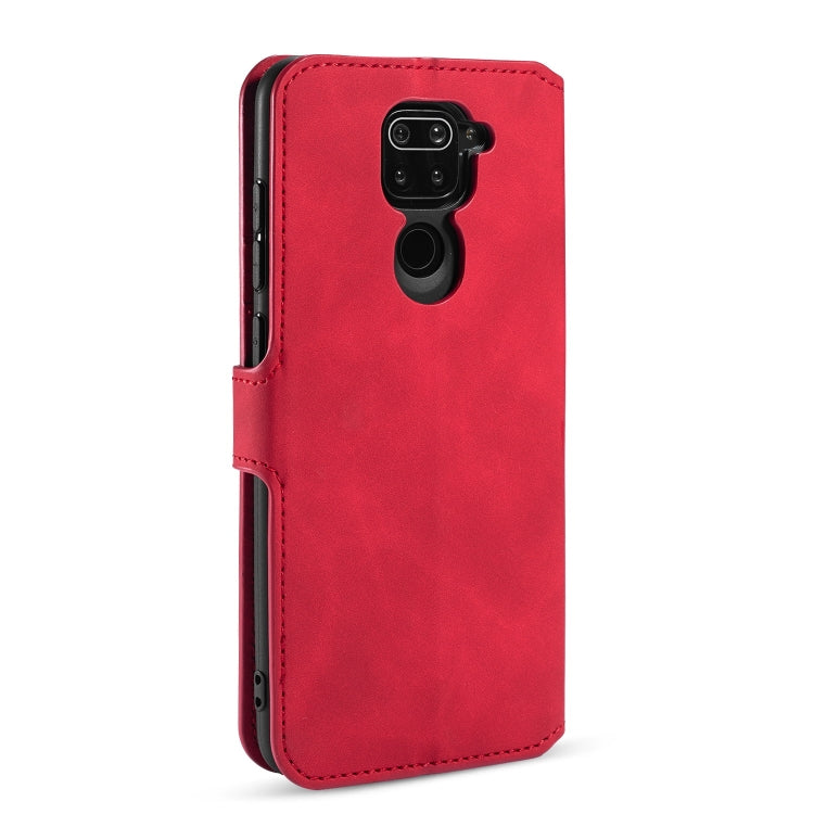 For Xiaomi Redmi 10X 4G / Redmi Note 9 DG.MING Retro Oil Side Horizontal Flip Case