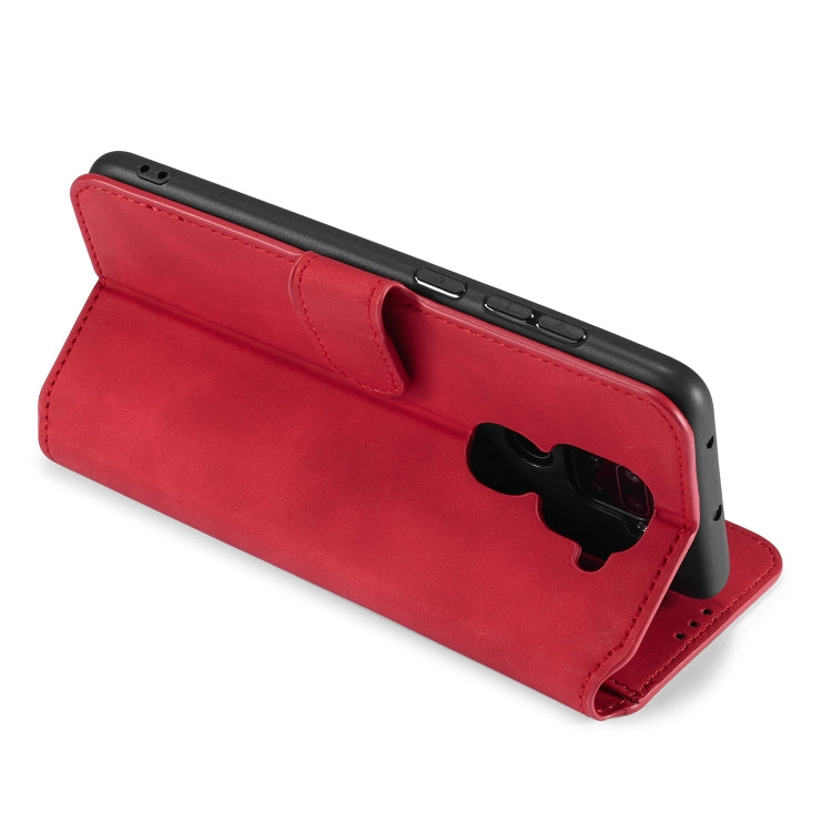 For Xiaomi Redmi 10X 4G / Redmi Note 9 DG.MING Retro Oil Side Horizontal Flip Case