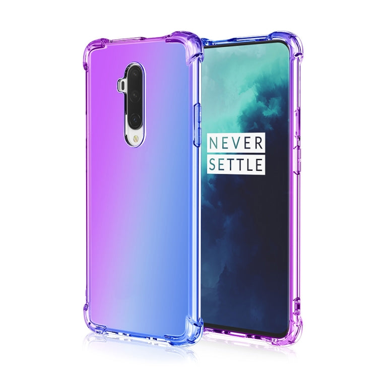 For OnePlus 7T Pro Four-Corner Airbag Shockproof Gradient Color TPU Protective Case