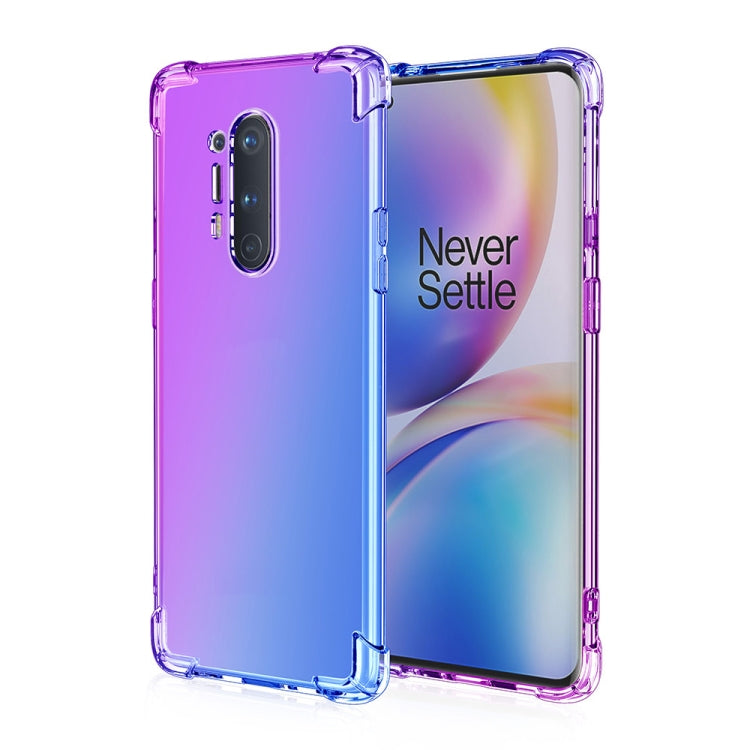For OnePlus 8 Pro Four-Corner Airbag Shockproof Gradient Color TPU Protective Case
