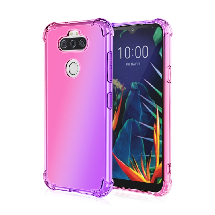 For LG K31 Four-Corner Airbag Shockproof Gradient Color TPU Protective Case