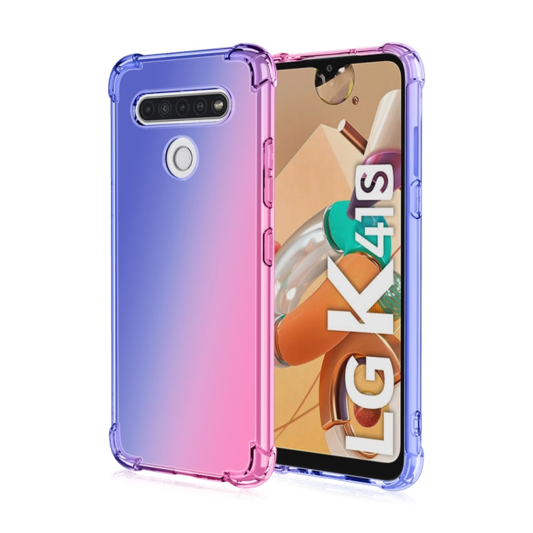 For LG K41S Four-Corner Airbag Shockproof Gradient Color TPU Protective Case