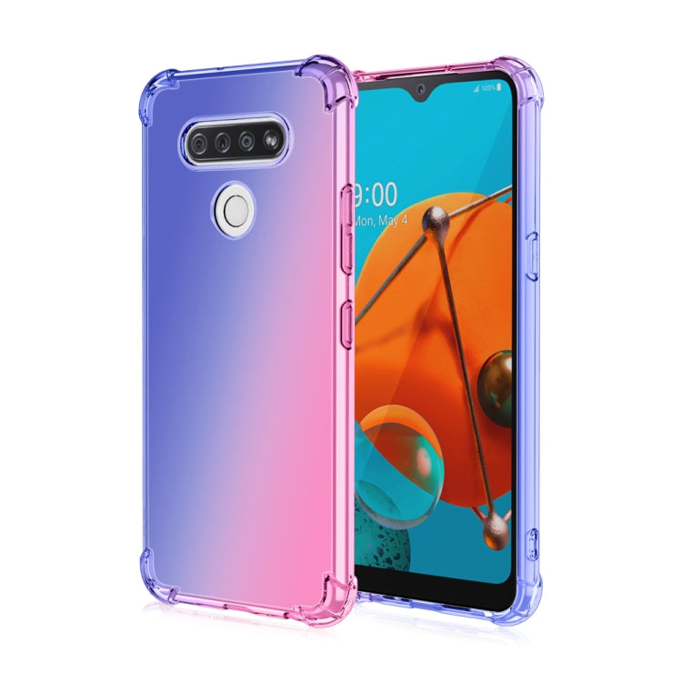 For LG K51 Four-Corner Airbag Shockproof Gradient Color TPU Protective Case