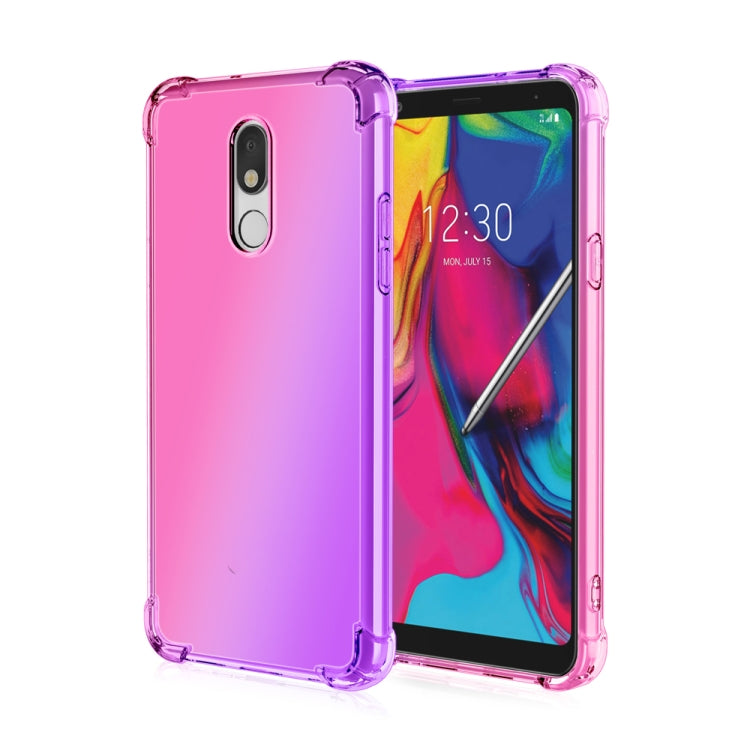 For LG Stylo 5 Four-Corner Airbag Shockproof Gradient Color TPU Protective Case