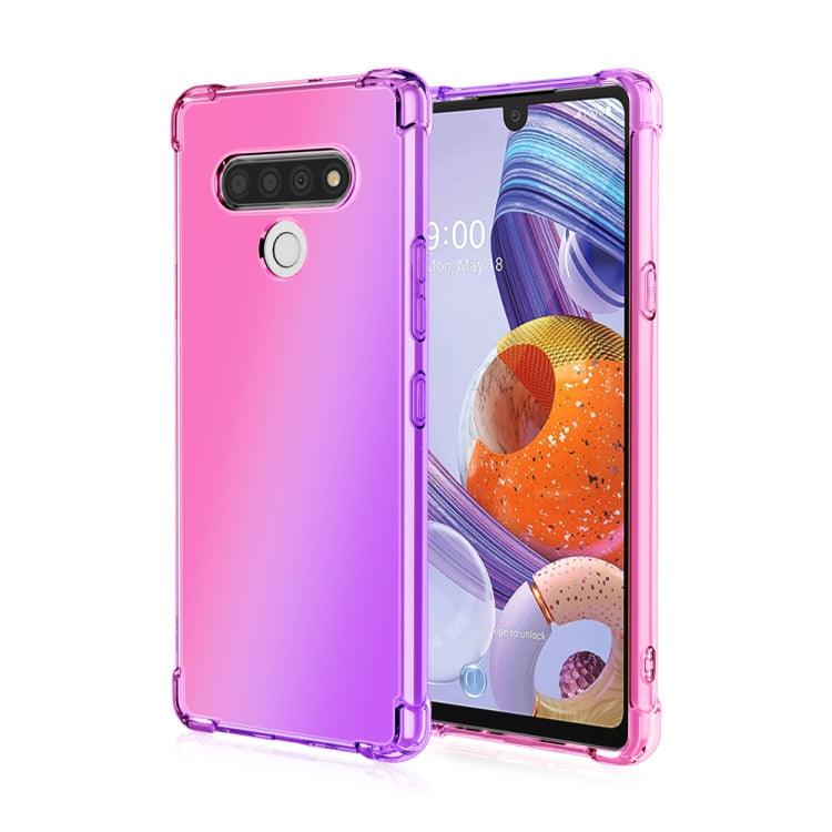 For LG Stylo 6 Four-Corner Airbag Shockproof Gradient Color TPU Protective Case