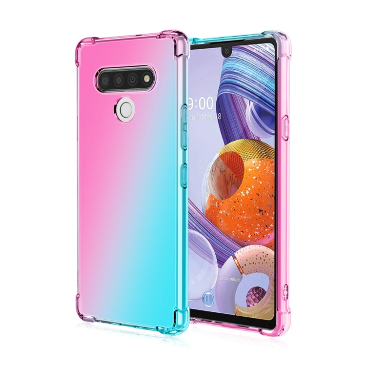 For LG Stylo 6 Four-Corner Airbag Shockproof Gradient Color TPU Protective Case