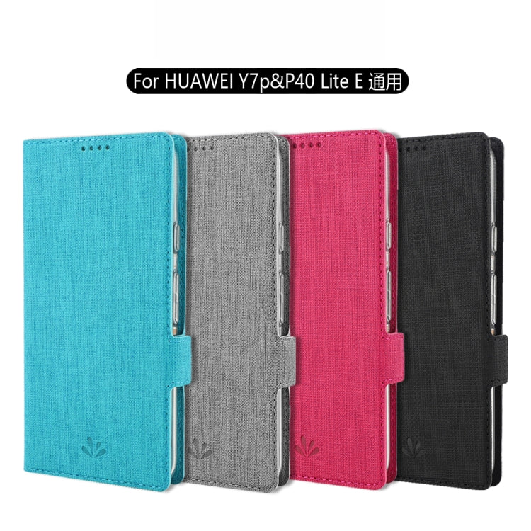 For Huawei Y7p / P40 lite E ViLi Side Button Magnetic Suction Type Shockproof TPU + PU Horizontal Flip Protective Case with Card Slot & Holder & Wallet