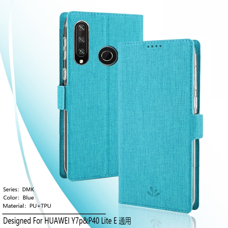 For Huawei Y7p / P40 lite E ViLi Side Button Magnetic Suction Type Shockproof TPU + PU Horizontal Flip Protective Case with Card Slot & Holder & Wallet