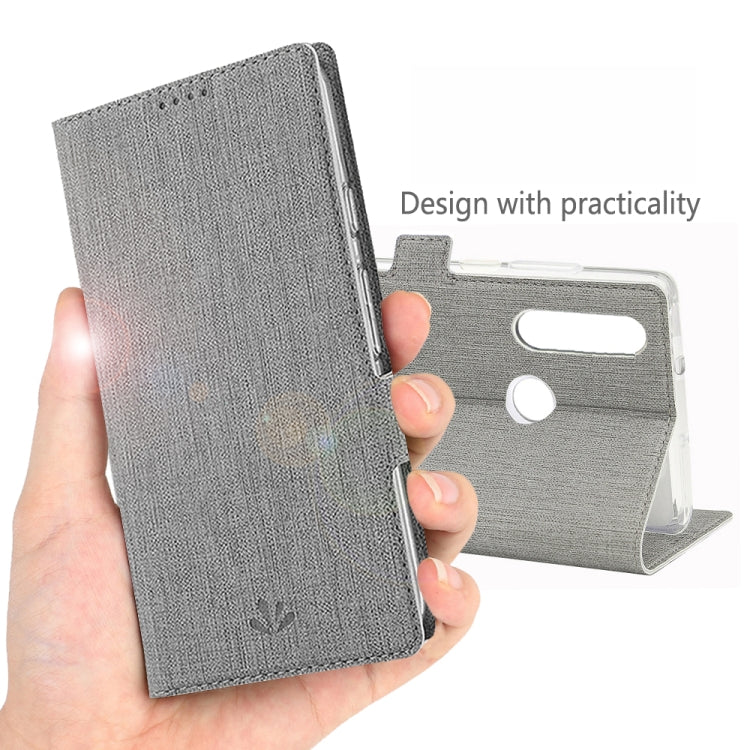 For Huawei Y7p / P40 lite E ViLi Side Button Magnetic Suction Type Shockproof TPU + PU Horizontal Flip Protective Case with Card Slot & Holder & Wallet